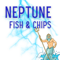 Neptune Fish and Chips  logo.
